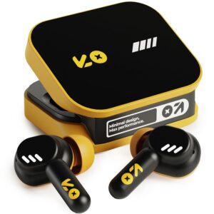 GOBOULT Tenet TWS Earbuds with 75H Playtime, App Support (Solar Yellow)