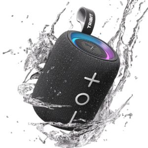 Tribit StormBox Mini+ Bluetooth Speaker 12W,360°Surround Sound, Black